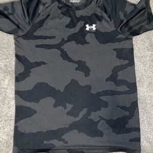 Under Armour Kids Black Camo Tee